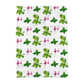 Mint and Fuchsia Teatowel