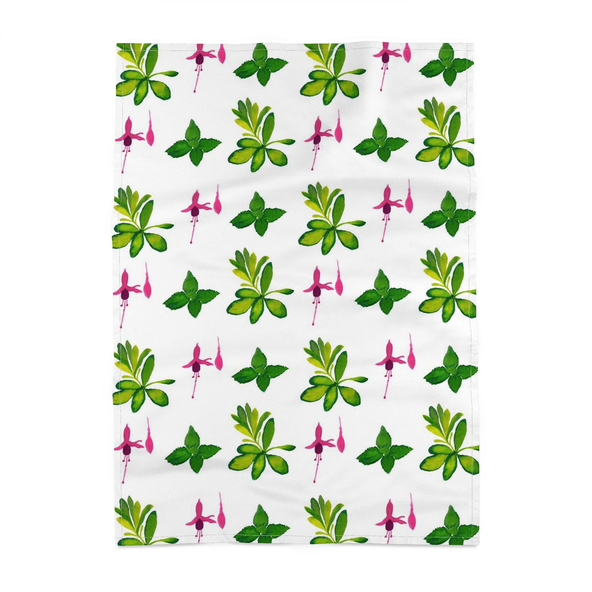 Mint and Fuchsia Teatowel